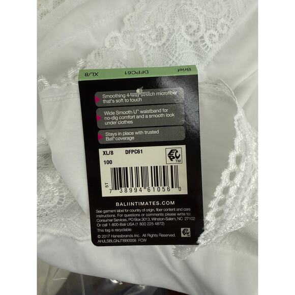Bali Brief Panty Passion Comfort Smoothing Soft Womens XLarge 8 - Picture 3 of 5